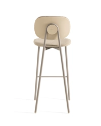 Tata Young Sgabello (rivestito con retro schienale in plastica)