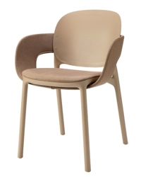 Hug Poltrona con cuscino e fascia imbottita