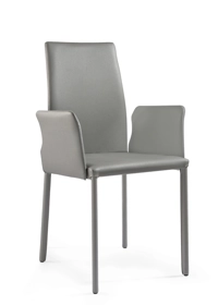 Agata Alta braccioli Sedie in pelle ed ecopelle Julia