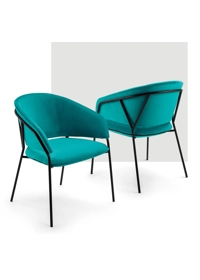 Diva Upholstered armchairs Progetto Sedia