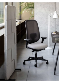 Evo Operatia Rete - Plastica Nera Sedie direzionali per ufficio Milani