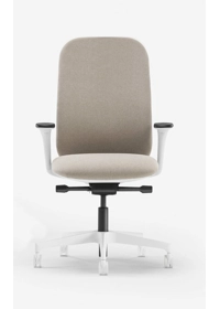 Evo Operativa Tappezzata - Plastica Bianca Sedie direzionali per ufficio Milani