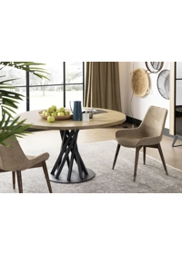 Gemini ø110 - Piano in Legno Tavoli moderni Altacorte