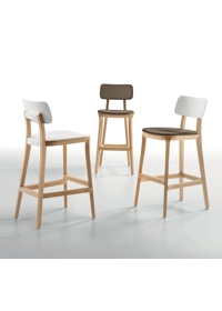 Porta Venezia stool Sgabelli in legno infiniti