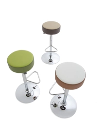 Kat Padded - Alzo Gas Metal stools Kastel