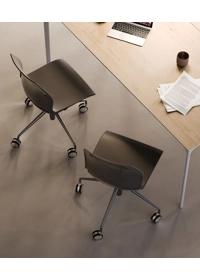 Kalea - Girevole 4 Piedi con Ruote Sedie home office Kastel