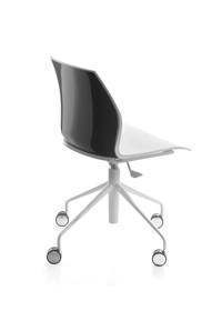 Kalea - Girevole 4 piedi con ruote e alzo gas Sedie home office Kastel