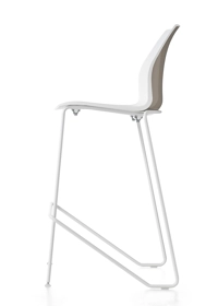 Kalea Sgabello - Gambe a Semi Slitta Sgabelli in plastica Kastel