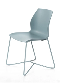 Kalea - Gamba a Slitta non Impilabile Sedie in plastica di design Kastel