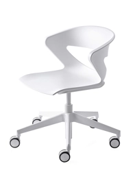 Kicca - Girevole con gas con basamento a 5 razze Sedie home office Kastel