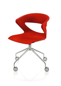 Kicca - Girevole 4 Piedi con Ruote Sedie home office Kastel