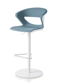 Kicca Sgabello Girevole con Base Piana Sgabelli in plastica Kastel