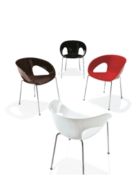 Krizia - 4 Gambe Sedie in plastica di design Kastel