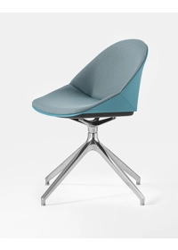 Kross - Girevole 4 Piedi Alluminio Lucido Smart working chairs Kastel