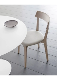 Padded Ariston Modern wooden chairs Origins 1971