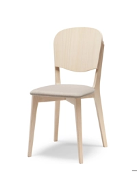 Astra Padded Modern wooden chairs Origins 1971
