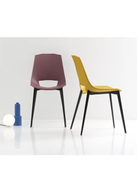 Eva Gamba a Spillo (seduta plastica) Sedie in plastica di design Point