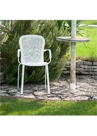 Bend Comfortable - Alluminio Microforato Sedie giardino e esterni Progetto Sedia