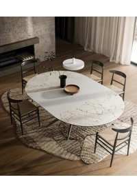 Tiffany Round ø120 (180) Tavoli in ceramica Sedit