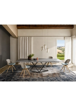 Delta 160x90 (200-240) Tavoli moderni Bontempi