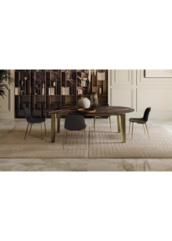 Etro 180x130 (240) - Piano Ovale Tavoli moderni Bontempi