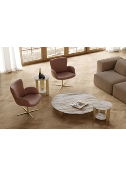 Ariel Lounge - Struttura Girevole Poltroncine imbottite Bontempi