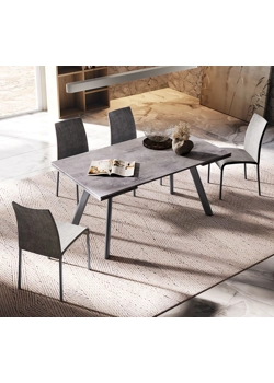 Brooklyn 160x90 (200-240) - Piano Rettangolare Tavoli moderni Ingenia