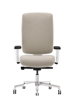 Upholstered Lex Operativa - White Structure Ergonomic office chairs Milani