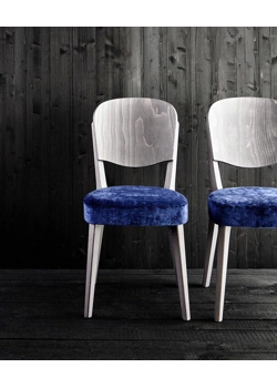 Astra Padded Modern wooden chairs Origins 1971