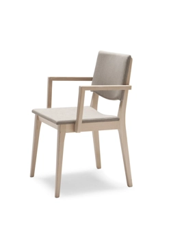 Maxim Soft armrests Modern wooden chairs Origins 1971