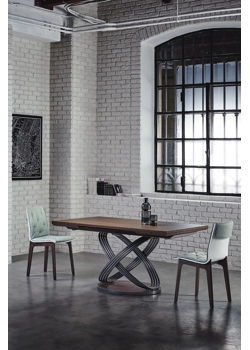 Fusion 160x90 (200-240) Rettangolare Tavoli moderni Bontempi