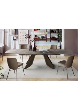 ORION CB4865 S 165 - Ovale allungabile Tavoli in ceramica Connubia