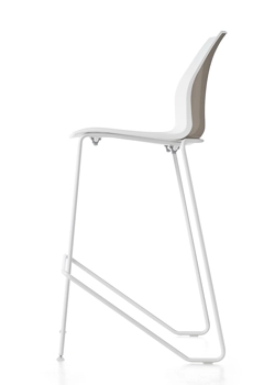 Kalea Sgabello - Gambe a Semi Slitta Sgabelli in plastica Kastel