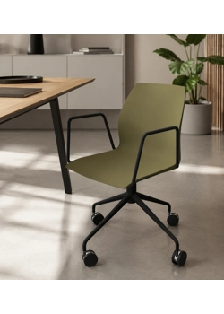 Kalea Braccioli - Girevole 4 Piedi con Ruote Smart working chairs Kastel