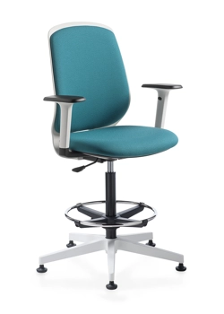 Key Smart Stool - Schienale Imbottito Sgabelli per ufficio Kastel