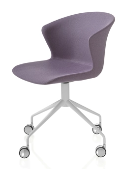 Kicca Plus - Girevole 4 Piedi con Ruote Sedie smart working Kastel