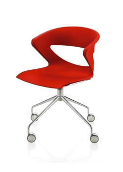 Kicca - Girevole 4 Piedi con Ruote Sedie home office Kastel