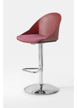 Kross Stool - Girevole con Base Tonda Convessa e Alzo Gas Sgabelli in plastica Kastel