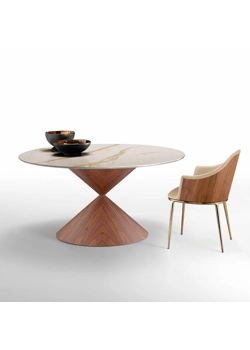 Hourglass ø 150 Wood Base Modern tables Midj