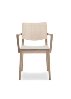 Maxim Imbottita Braccioli Sedie in legno moderne Origins 1971