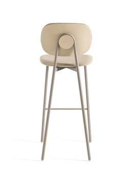 Tata Young Sgabello (rivestito con retro schienale in plastica)  Point