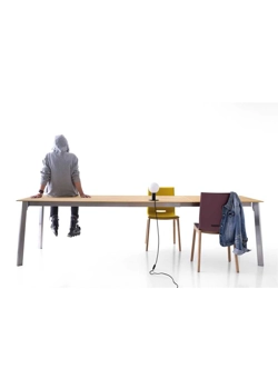 Krono Plus 120x80 (160) - Piano Angolo Raggiato Tavoli moderni Point