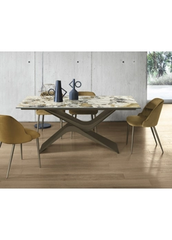 Arcus 180x100 Fisso con Piano Rettangolare Tavoli in ceramica Sedit