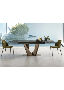 Silver 160x90 (200-240) Extendable with Up System Modern tables Sedit