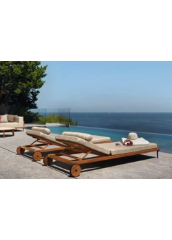 Cleo Lettino Sunbeds and deck chairs in the garden Talenti