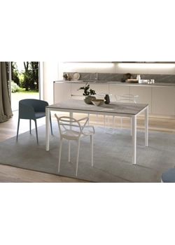 Alluminio 120x80 Tavoli moderni Progetto Sedia2