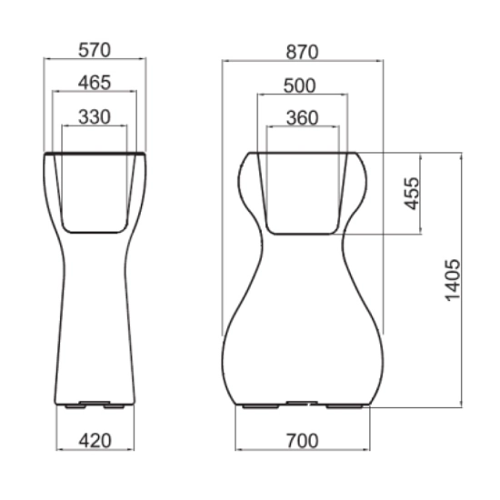 Venus tall Vases 21st 6