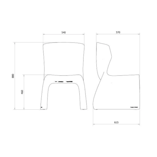 Angelica Sedie in plastica di design 21st 6