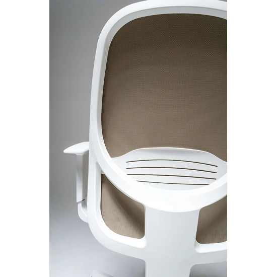 Dallas White Ergonomic office chairs Ap Factor 2