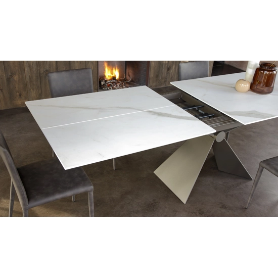 Sintesi 160x90 (260) - Allunga con Continuità di Vena Modern tables Altacom 2